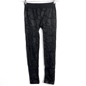 Attract Power Floral Paisley Print Thermal Leggings